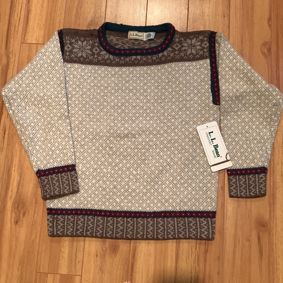 Vintage LL Bean Sweater Pure Wool Needs Repair 1980s LLBean Small S Women - Picture 13 of 13